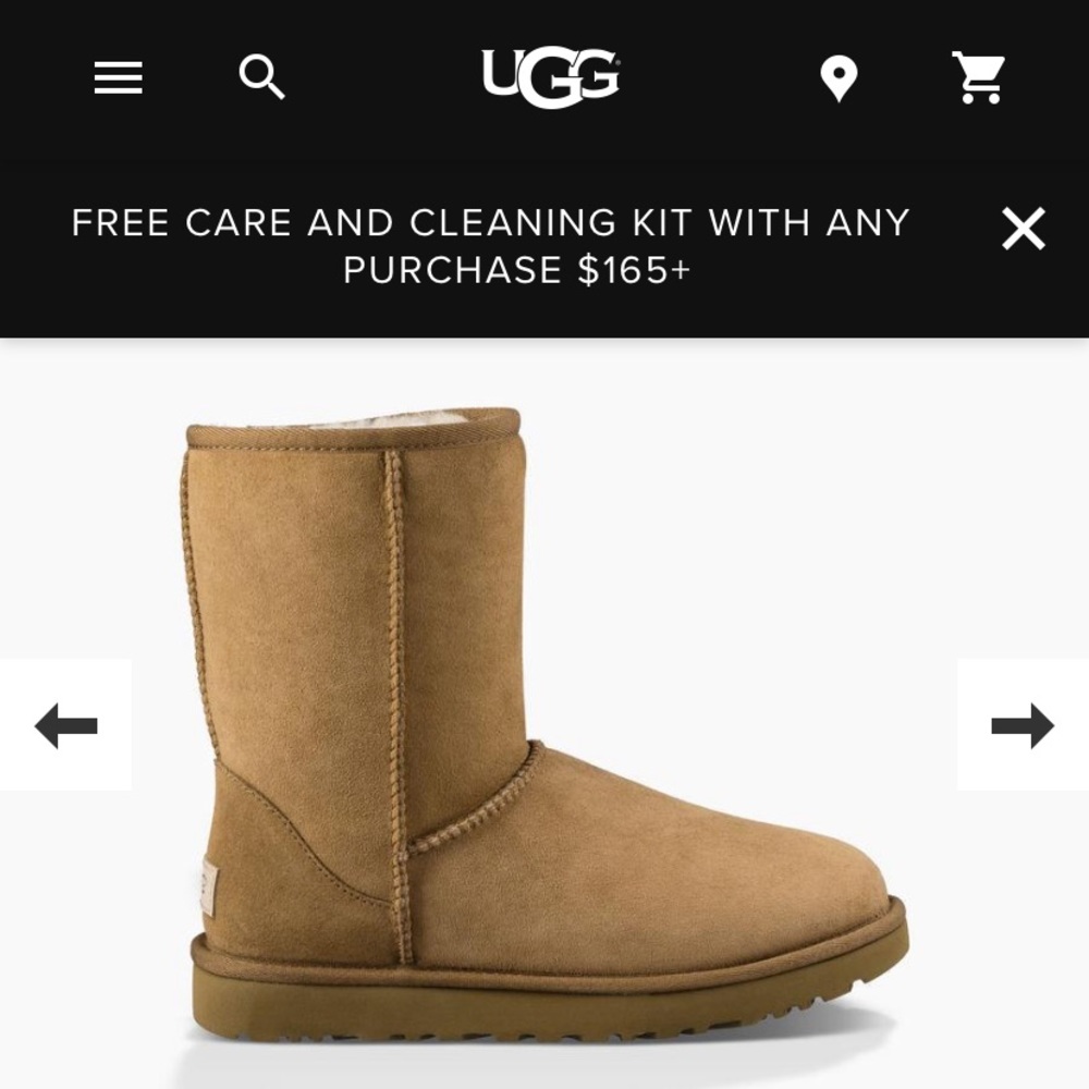 UGG | NWOT Classic Short II Boot, Size 8